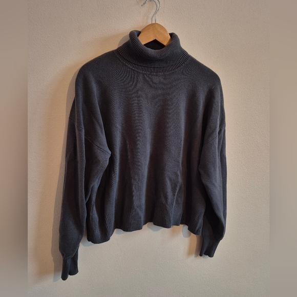 Dynamite Sweaters - Cotton Silk And Cashmere Dark Green Sweater By Dynamite Oversized XS